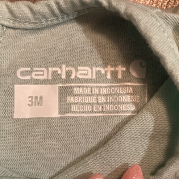 NEW Carhartt Farm Animal Stack Long Sleeve Baby Onesie 3 Months - Picture 8 of 11